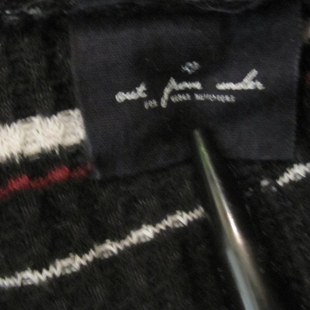 Anthro Out From Under Button Up Striped Cardigan L - image 5